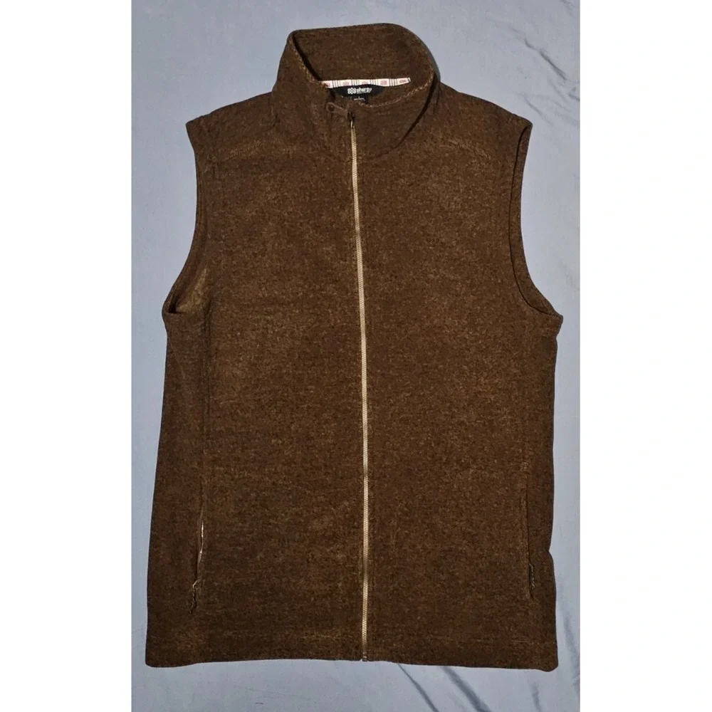 Sherpa Adventure Gear Rolpa Vest Full Zip Fleece Pockets Nepal Activewear Mens L